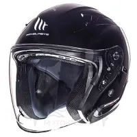 Мотошлем Открытый MT Jet Thunder 3 SV Solid Black Gloss ( Размер:M )