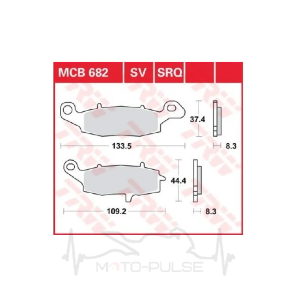 Колодки гальмові LUCAS MCB682SV