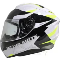 Мотошлем Интеграл MT Targo Enjoy White/Black/Yellow (Размер: L)