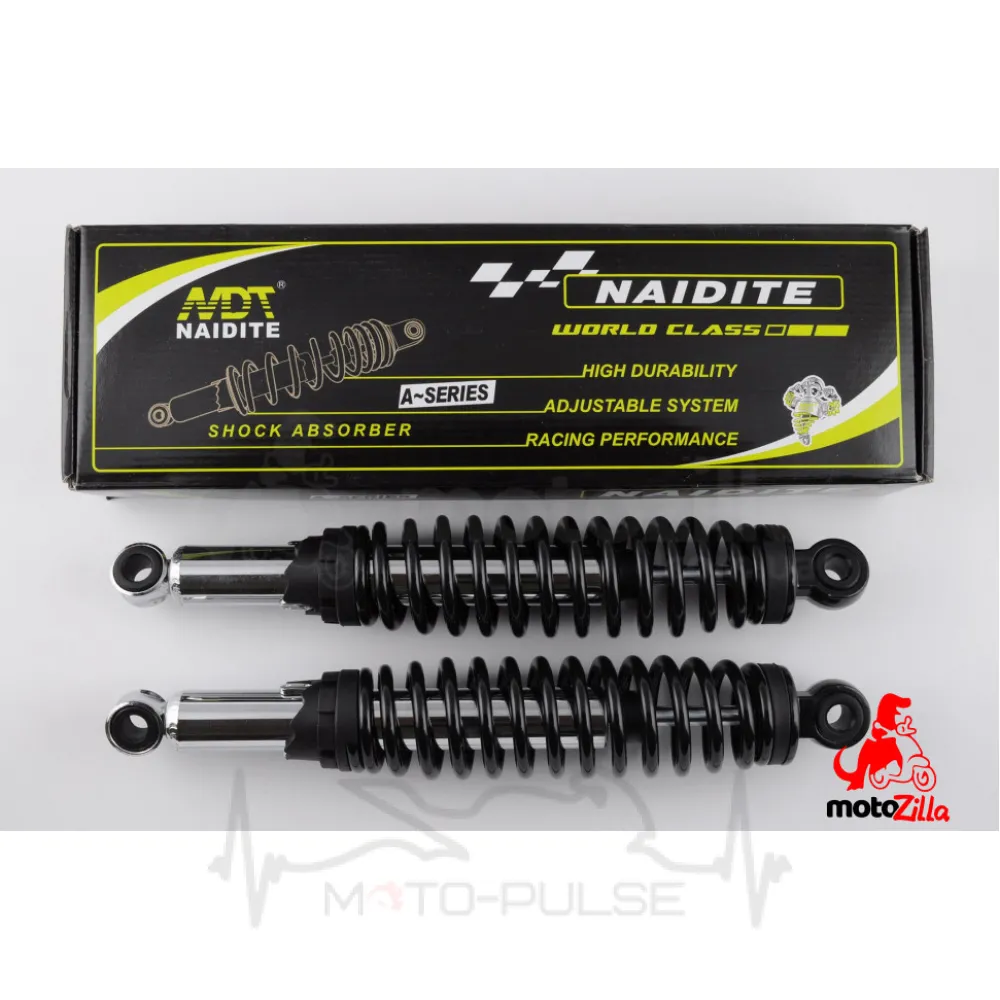  Амортизаторы задние 340mm, регулируемые, черный  "NAIDITE"
