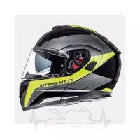 Мотошлем Flip-up MT Atom Tarmac Black/Yellow (L)