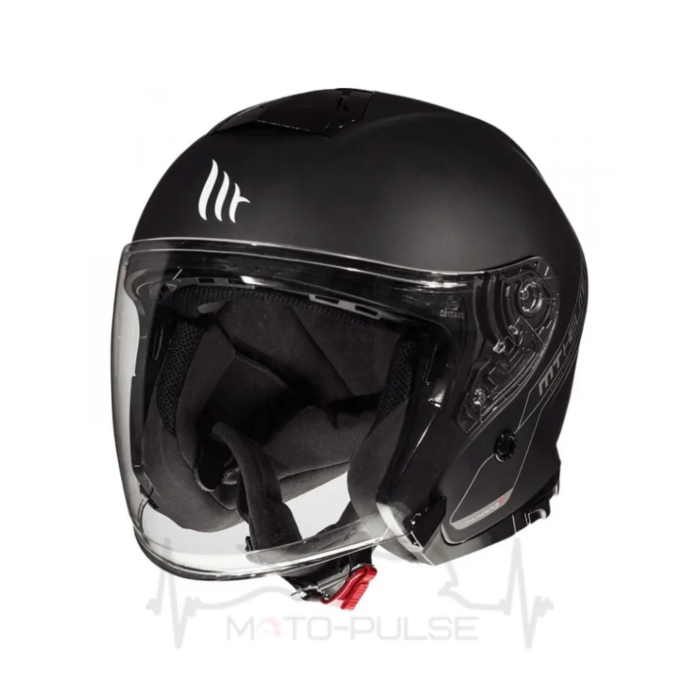 Мотошлем Открытый MT Jet Thunder 3 SV Solid Black Matt (L)