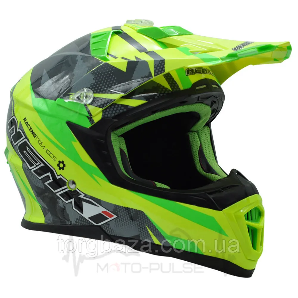Мотошлем Кросс/Эндуро MX-316 Green/YelLow (L) Nenki