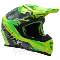 Мотошлем Кросс/Эндуро MX-316 Green/YelLow (M)Nenki