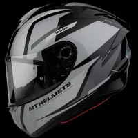 Мотошлем интеграл MT Targo PRO Sound A2 Gloss Gray (M)