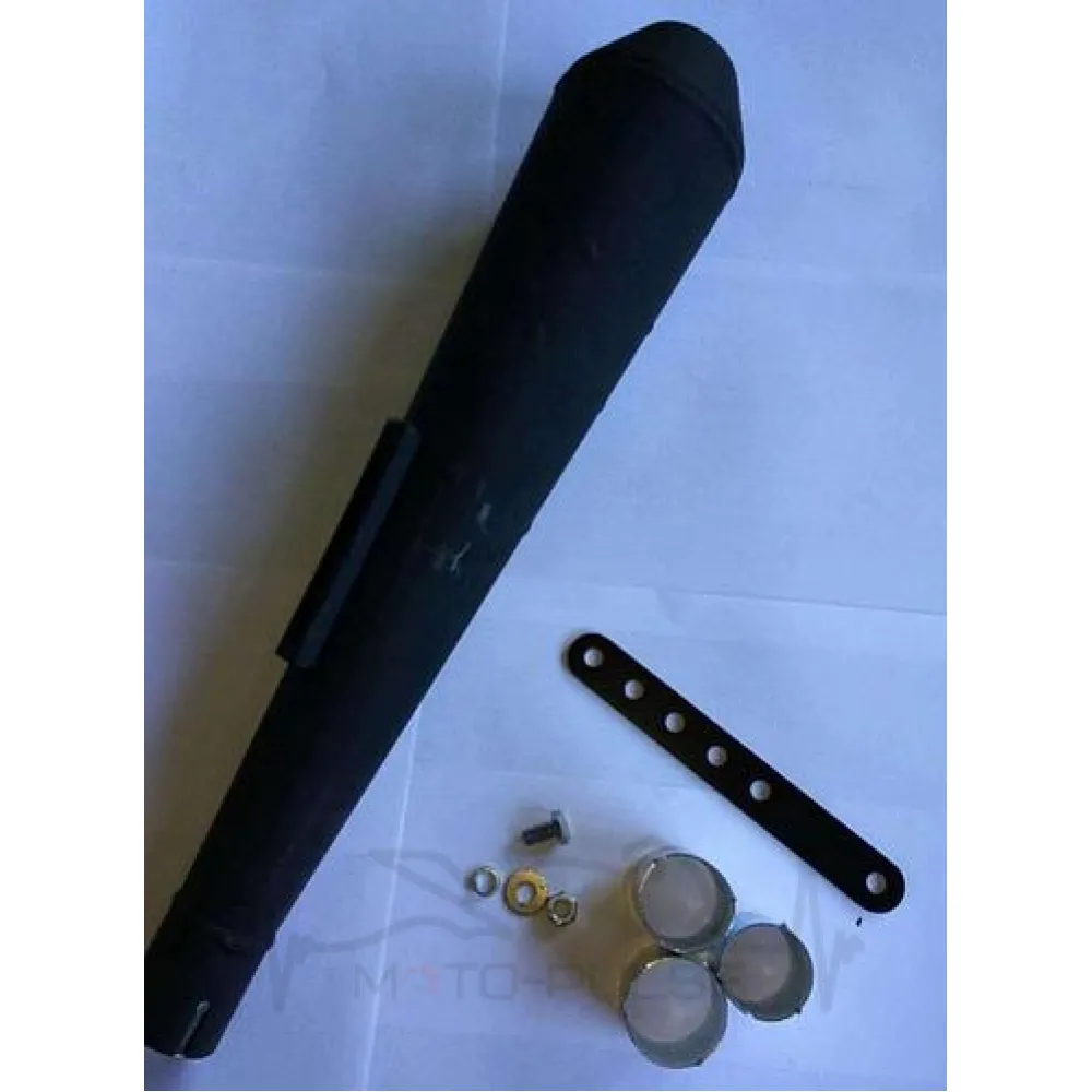 Прямоток   440*96mm   (нержавейка, сопло, черный, прямоток)   "118"