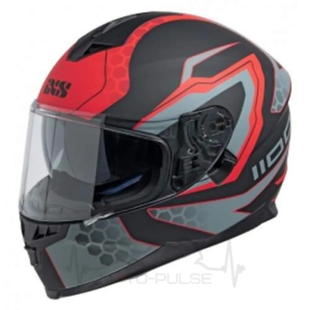 Мотошлем Интеграл IXS HX 1100 2.2 Black Red Matt (XL) (X14082-M32) MD