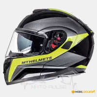 Мотошолом Flip-up MT Atom Tarmac Black/Yellow (XXL)