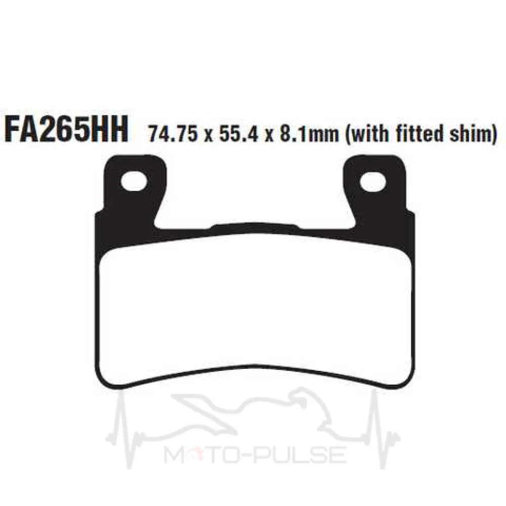 Колодки тормозные EBC FA265HH