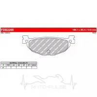 Колодки тормозные FDB2200P