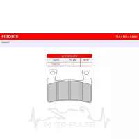 Колодки тормозные FE FDB2079P