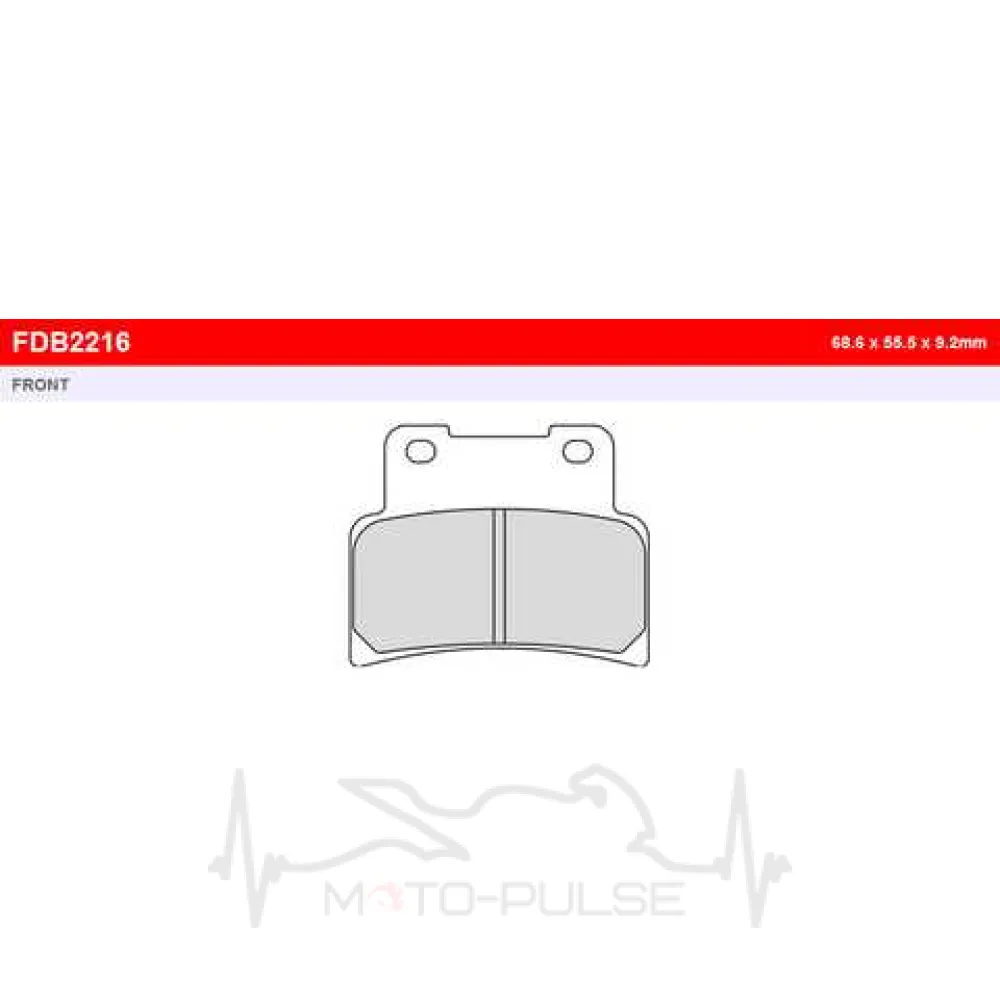Колодки тормозные FDB2216ST
