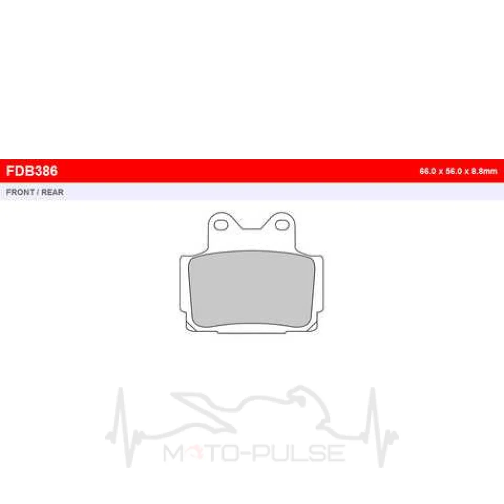 Колодки тормозные FDB386P  Yamaha FZR