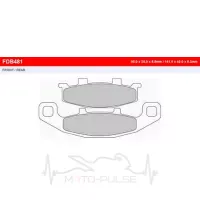 Колодки тормозные FE FDB481P