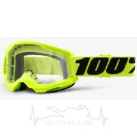 Очки кроссовые 100%  STRATA 2 Goggle Yellow - Clear Lens