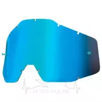 Линза 100% RACECRAFT/ACCURI/STRATA Replacement Lens Blue Mirror/Blue Anti-Fog