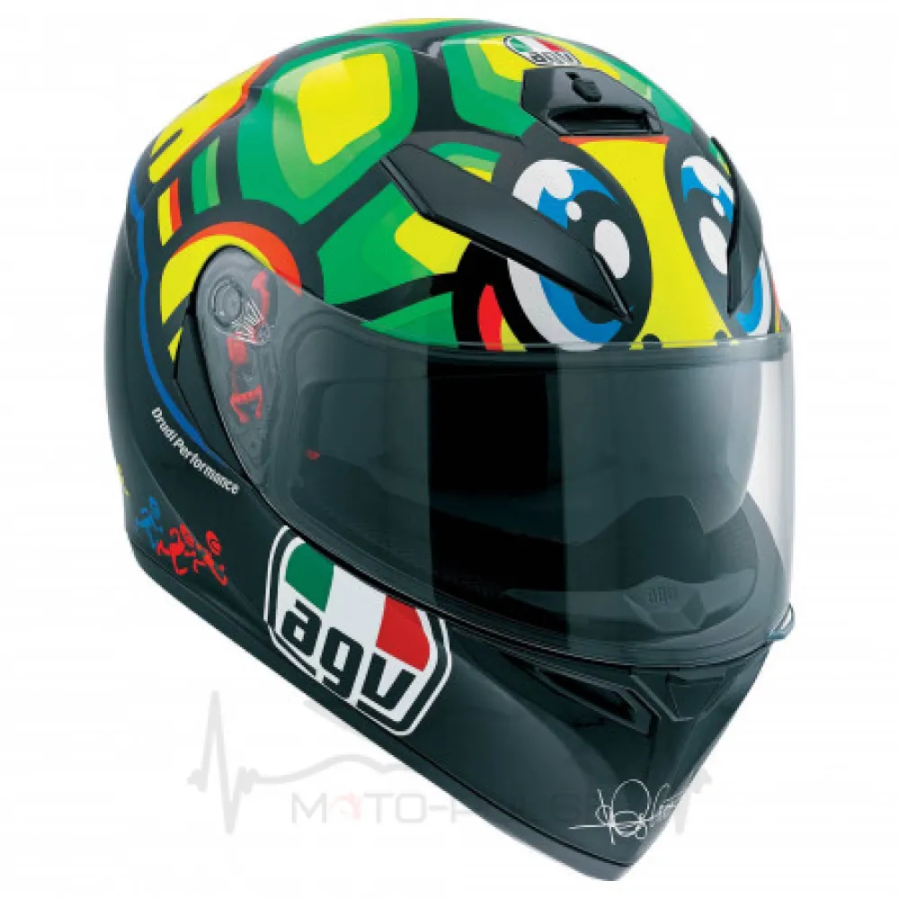 Мотошлем AGV K-3 SV Tartaruga ( MS, Black Green Yellow) 