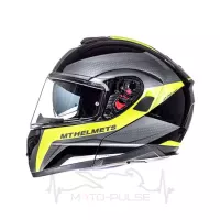 Мотошлем Flip-up MT Atom Tarmac Black/Yellow (M)