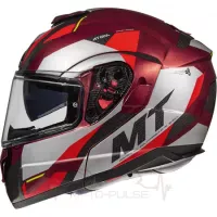 Мотошолом Flip-up MT Atom Transcend Red/Black (L)