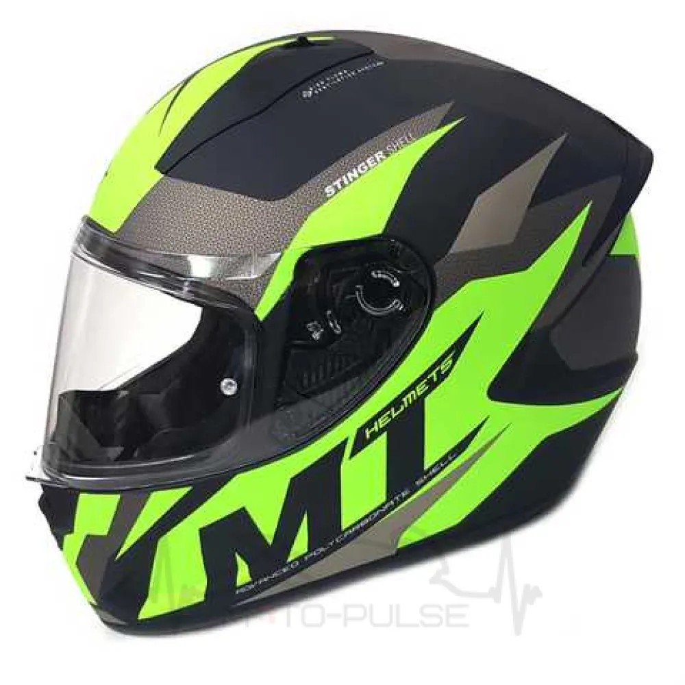 Мотошлем MT Stinger Brave Matt Green (M)