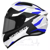 Мотошлем Интеграл MT Targo Enjoy White/Black/Blue (Размер: XL)