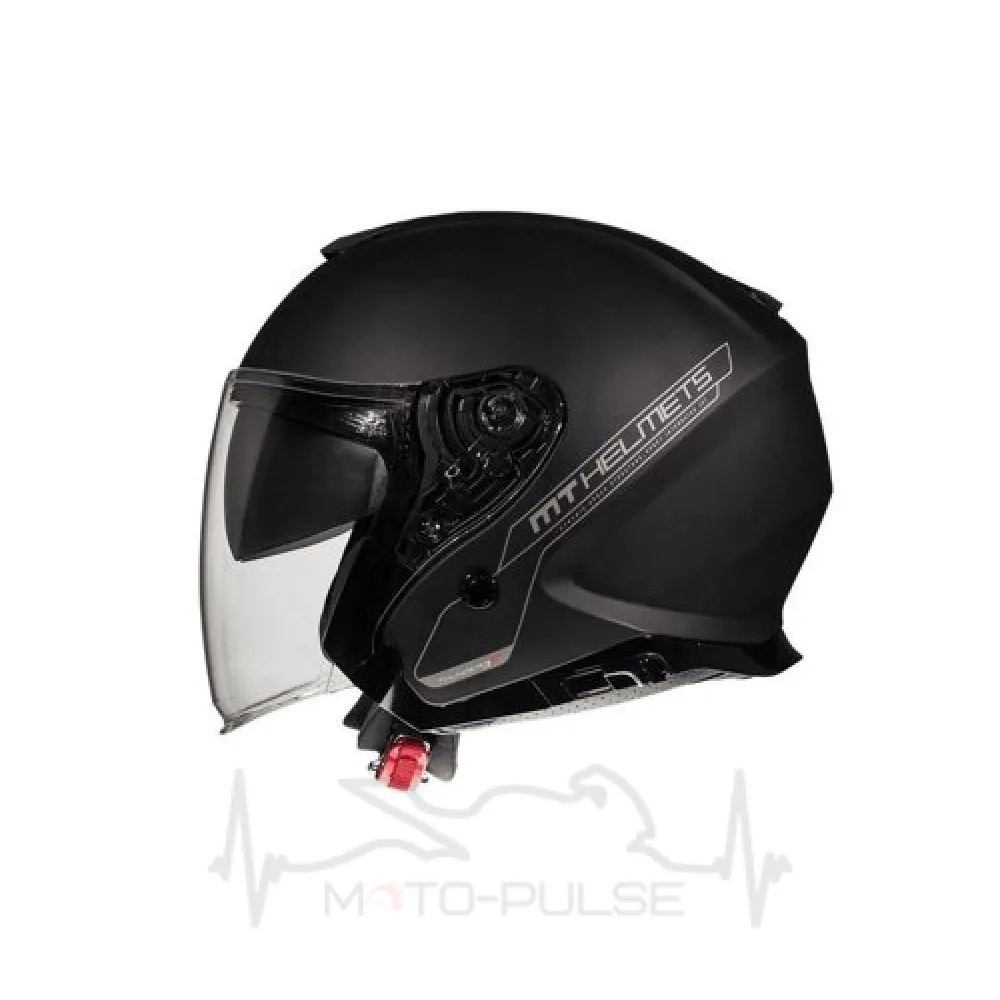 Мотошлем Открытый MT Jet Thunder 3 SV Solid Black Matt (XL)