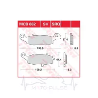 Колодки гальмові LUCAS MCB682SV
