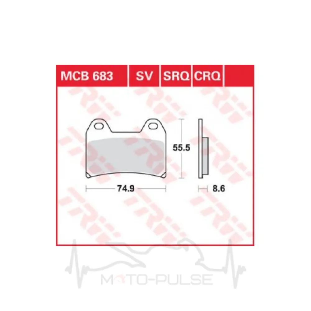 Тормозные колодки LUCAS MCB683