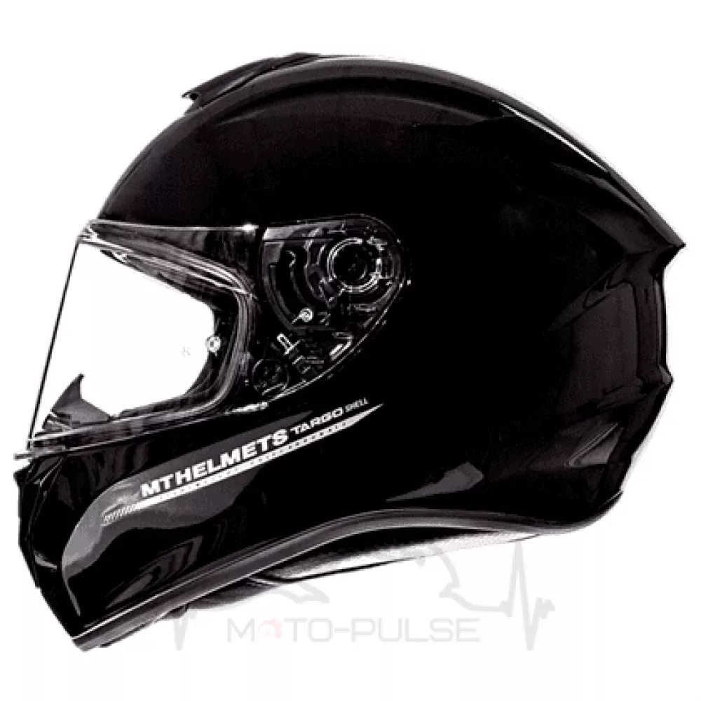 Мотошлем Интеграл MT Targo Solid Black Gloss (Размер: XL)