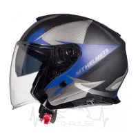 Мотошлем Открытый MT Jet Thunder 3 SV Wing Black/Grey/Blue ( Размер:L )