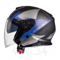 Мотошлем Открытый MT Jet Thunder 3 SV Wing Black/Grey/Blue ( Размер:L )