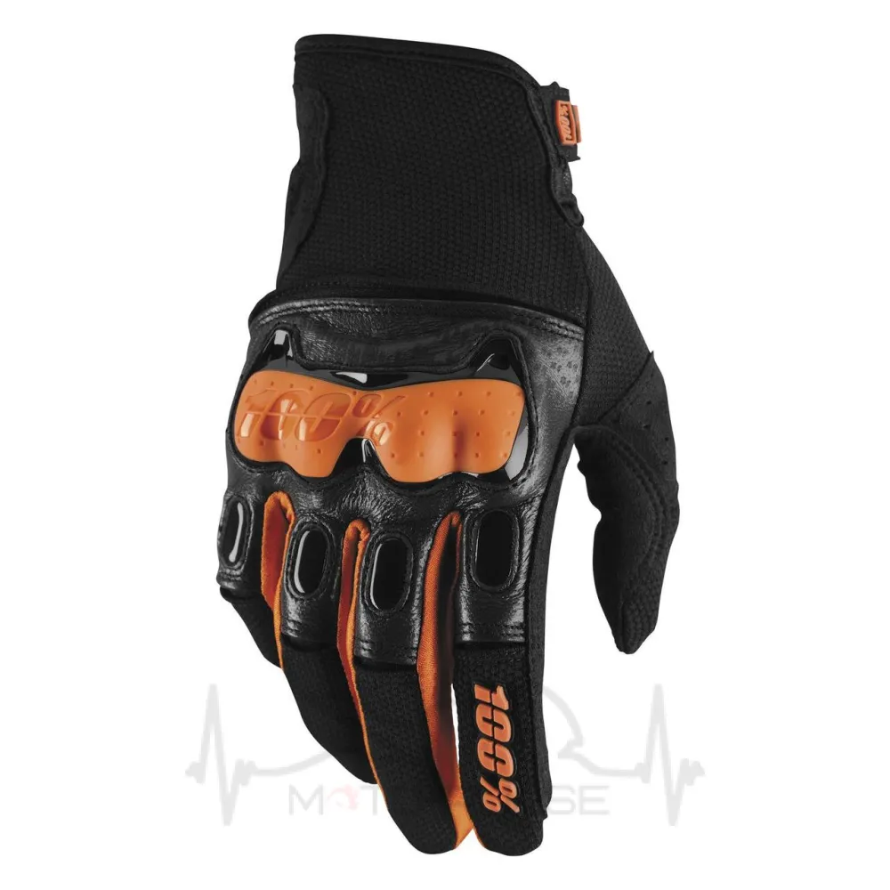 Мотоперчатки текстиль Ride 100% Derestricted Glove [Black/Orange] M