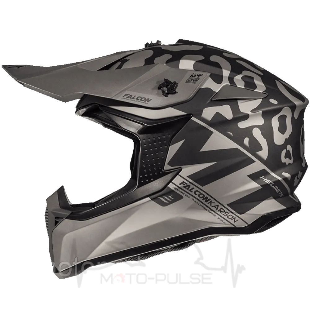 Мотошолом MT Falcon Karson Gray (S)