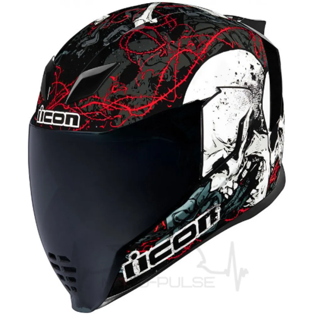 Мотошлем Интеграл Icon Airflite Skull 18 Black (M) K