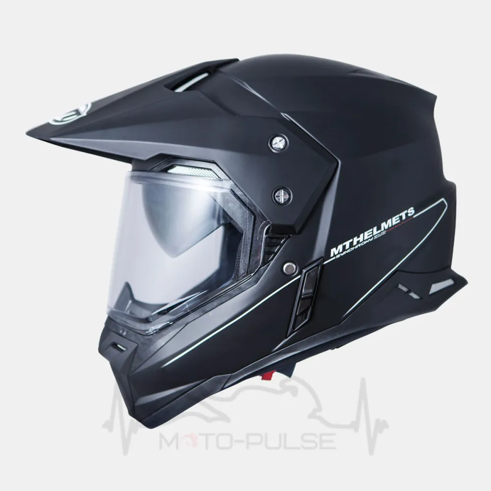 Мотошлем Dual-sport MT Synchrony SV Duo Sport Black Gloss (Размер: XL)