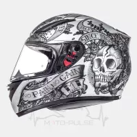 Мотошлем Интеграл MT Revenge Scull&Rose Gray Matt( S )