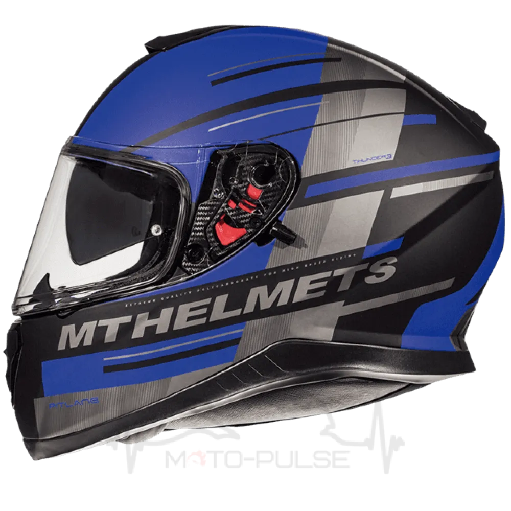 Мотошлем интеграл MT Thunder Pitlane Blue (XS) MM