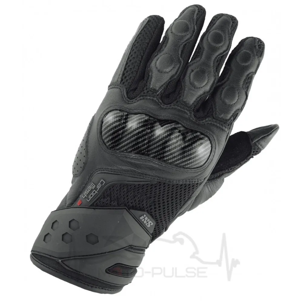 Мотоперчатки текстиль IXS Carbon Mesh 3.0 (S) Black