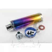 Прямоток 300*100mm, креп. O48mm (нержавейка, хром, mod:1) 