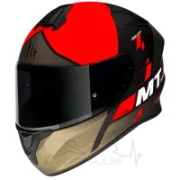 Мотошлем Интеграл MT Targo Rigel Matt Red/Black/Brown  (XL) MM