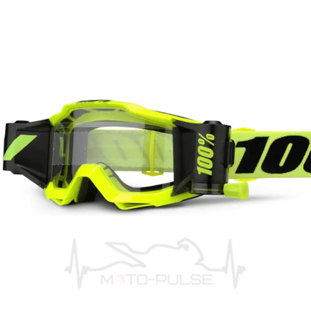 Очки кроссовые 100% Accuri Forecast Yellow Clear Leans