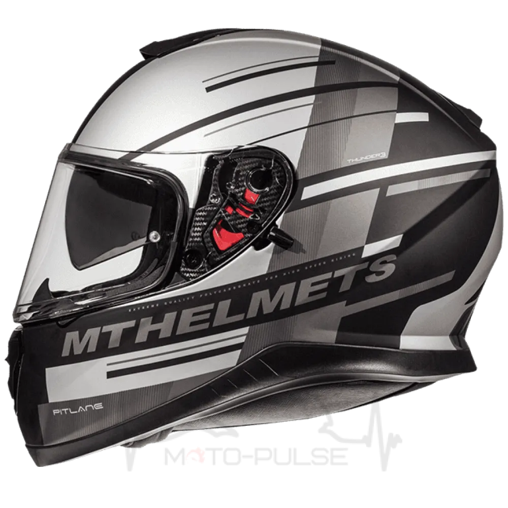 Мотошлем Интеграл MT Thunder Pitlane Grey Mat (Размер: XL)