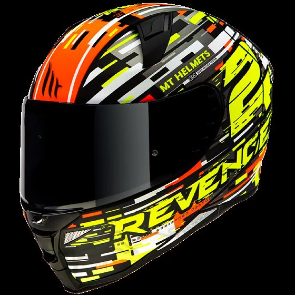 Мотошлем интеграл MT Revenge 2 Baye Gloss Pearl Fluor Orange (XL) MM