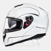 Мотошлем  MS MT Atom White Gloss L
