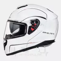 Мотошлем Flip-up MS MT Atom White Gloss (L)