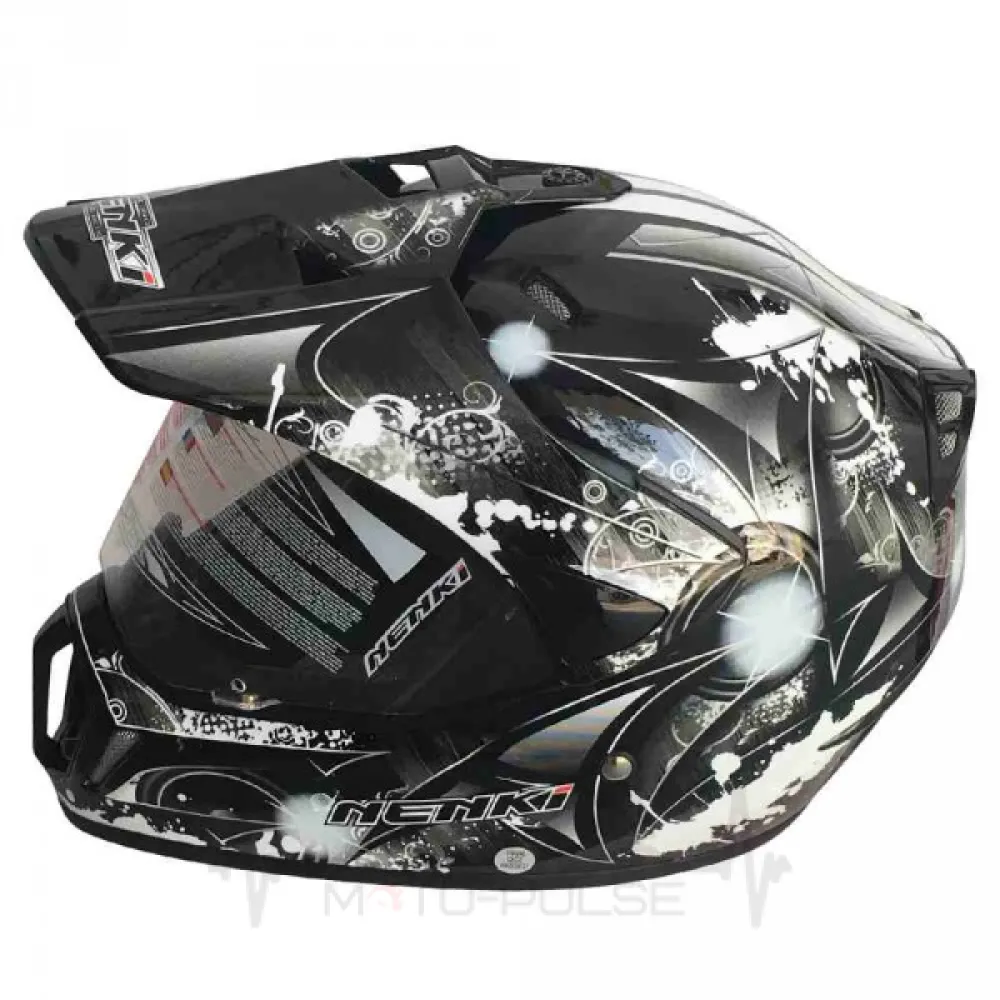 Мотошлем Dual-sport Nenki MX-310 BLACK WHITE M