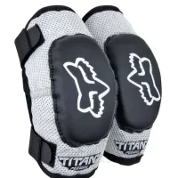Детские налокотники FOX PeeWee Titan Elbow Guard [Black/Silver] (L)