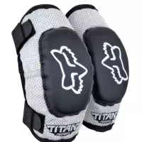 Детские налокотники FOX PeeWee Titan Elbow Guard [Black/Silver] (L)