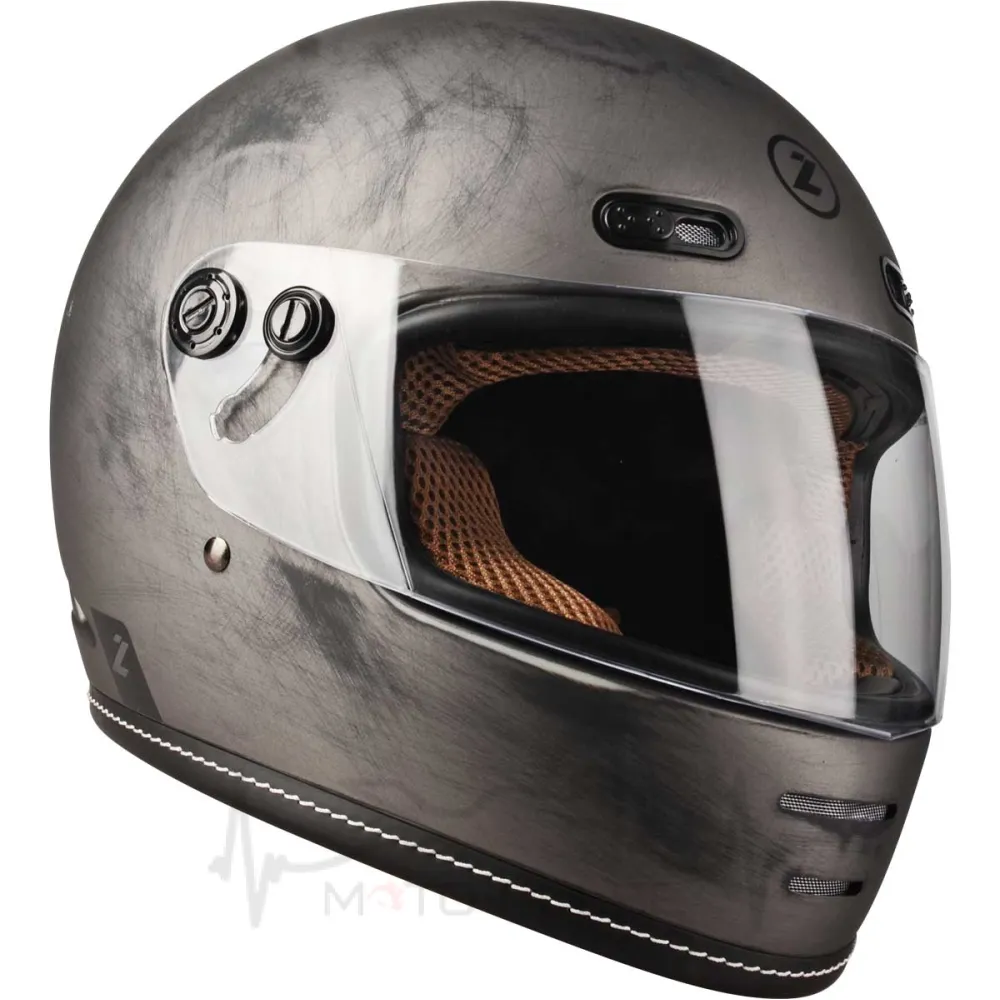 Мотошлем Интеграл Lazer OROSHI Cafe Racer Matt ALU Brushed (L)