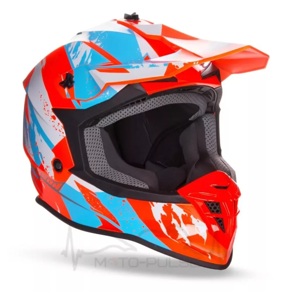 Мотошлем Кросс/Эндуро GEON 633 MX  Blue /Neon Orange L (59-60)